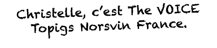 Christelle, c est The VOICE Topigs Norsvin France  